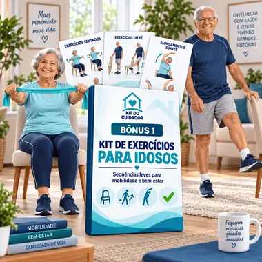 Bônus 1: Kit de Exercícios para Idosos com alongamentos e movimentos leves
