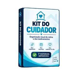 Materiais essenciais do Kit do Cuidador